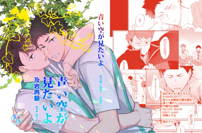 買動漫 缺貨代購屋同人誌排球少年青い空が見たいよ及岩再録本青い空がみたいよ及川徹 岩泉一 虎之穴