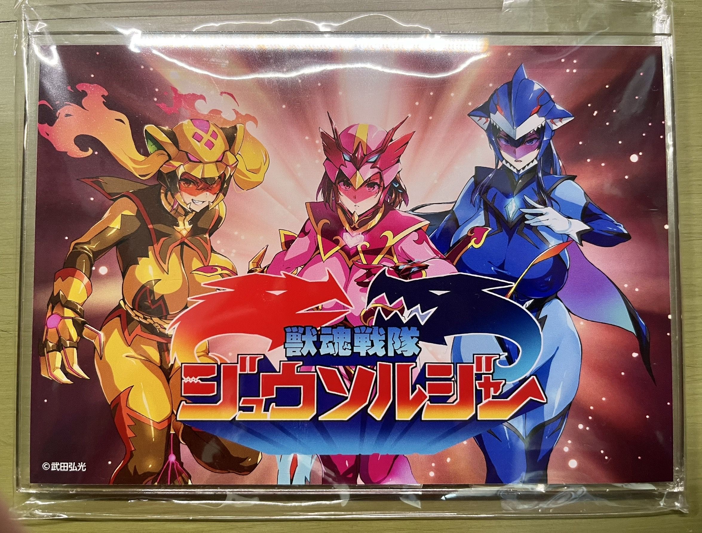 武田弘光展 ステータスカード 獣魂戦隊ジュウソルジャー4種