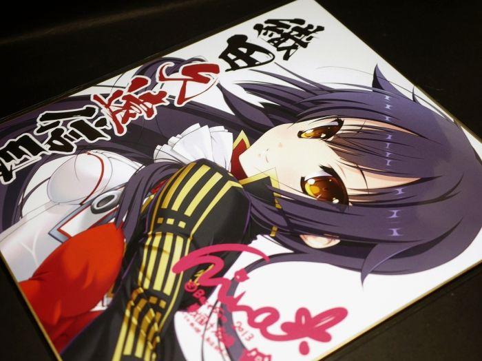 買動漫 Ge小舖 現貨 戰國戀姬日本遊戲預約限定特典原畫款複製簽名色紙板織田信長織田久遠信長片桐雛太日版