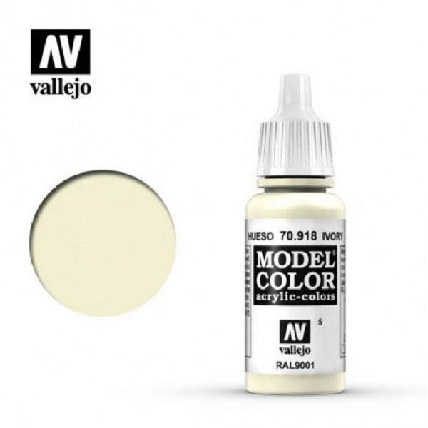 《豬帽子》現貨 AV Vallejo 水性漆 Model Color 象牙白色 70918