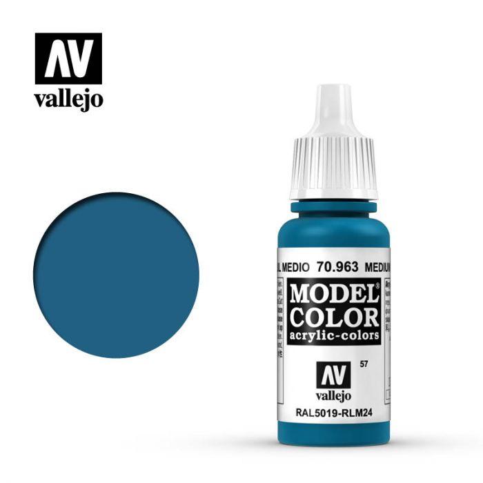 《豬帽子》現貨 AV Vallejo 水性漆 Model Color 中階藍色 70963