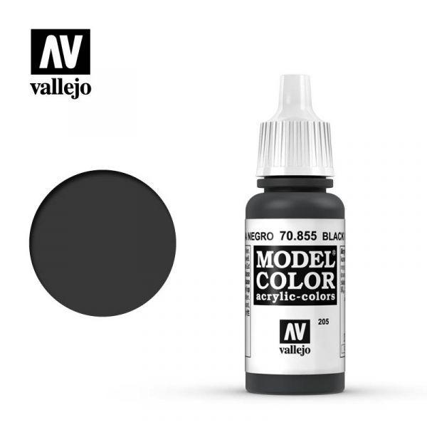 《豬帽子》現貨 AV Vallejo 水性漆 Model Color 釉黑色 70855