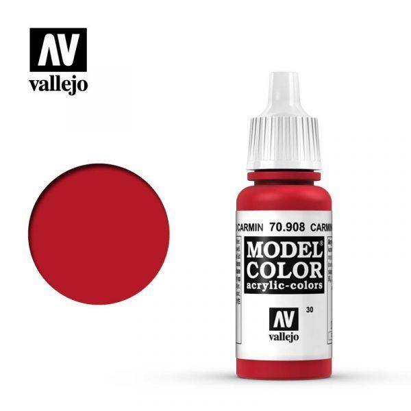 《豬帽子》現貨 AV Vallejo 水性漆 Model Color 胭脂紅色 70908