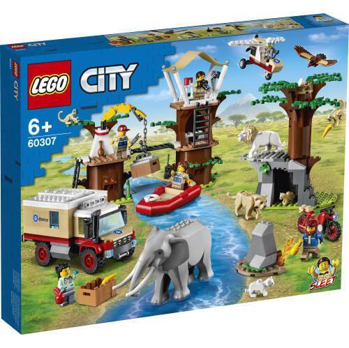 BIG9TOY 樂高 LEGO 積木 城市系列 野生動物救援營 60307現貨代理