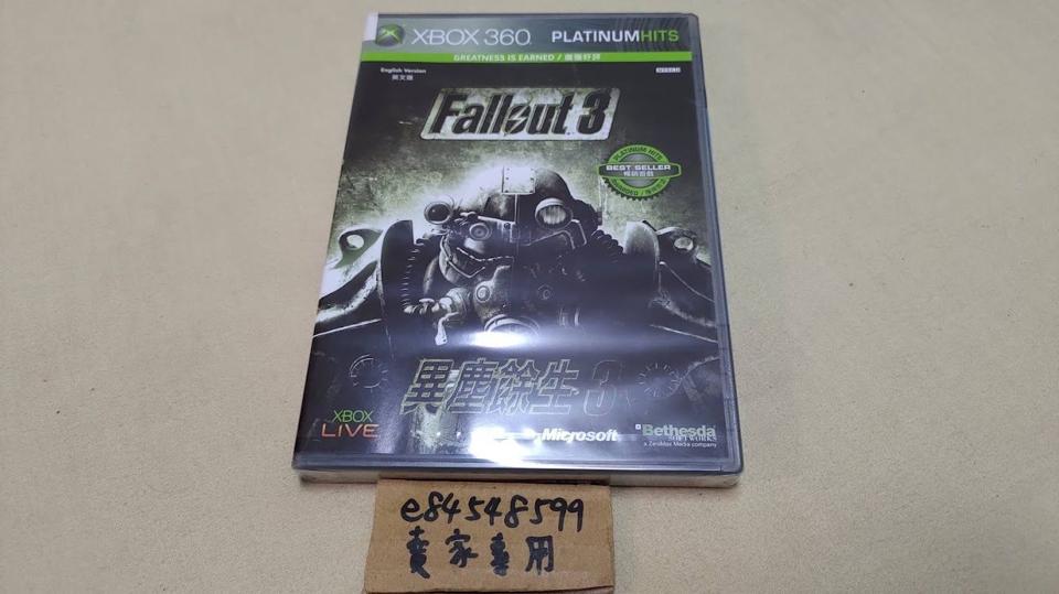 ★☆鏡音王國☆★ 【全新現貨】XBOX360 X360 異塵餘生3 亞版 英文版 Fallout 3 Bethesda Softworks