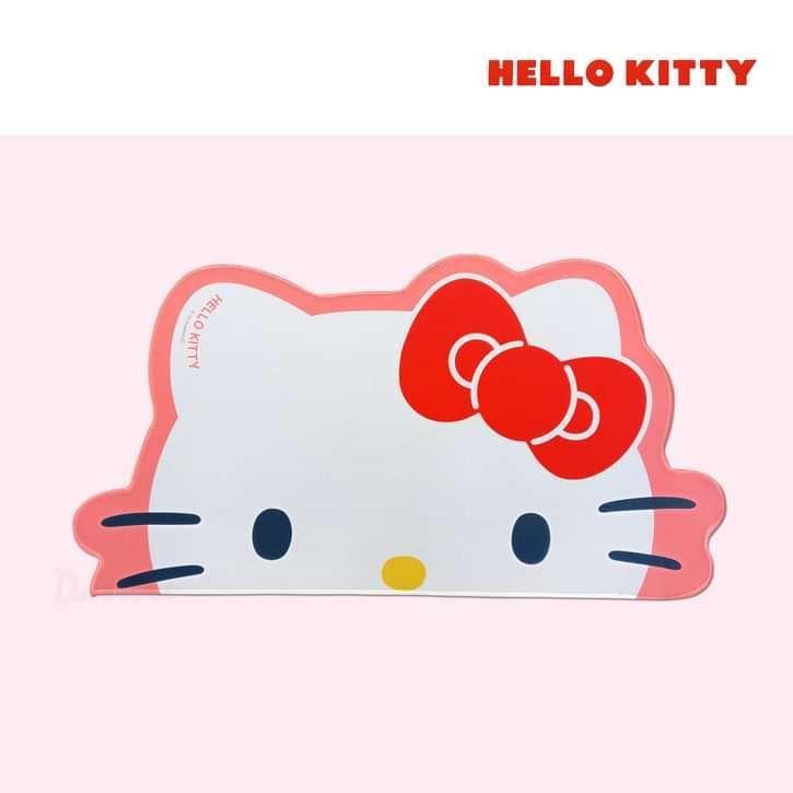 桌墊-凱蒂貓  HELLO KITTY 三麗鷗 Sanrio 底部止滑 大頭臉曲線造型 正版授權