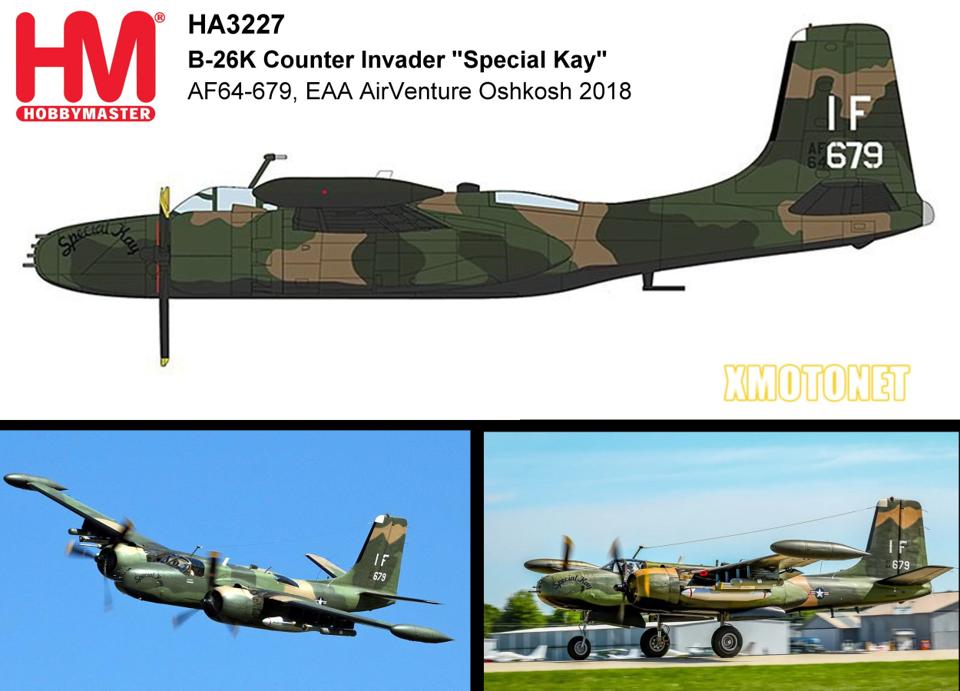 1/72【魔玩達人】HM HA3227 B26K AF64-679 Special Kay反入侵者轟炸機【6月新品預購】