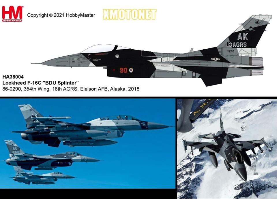 1/72【魔玩達人】HM HA38004 F-16C 美軍 入侵者假想敵中隊 BDU 戰機北極配色新塗裝【6月新品預購】
