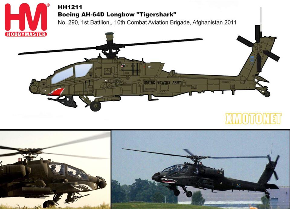 1/72【魔玩達人】HM HH1211 AH-64D Apache美軍阿帕契直升機 鯊魚嘴塗裝 坦克殺手【6月新品預購】