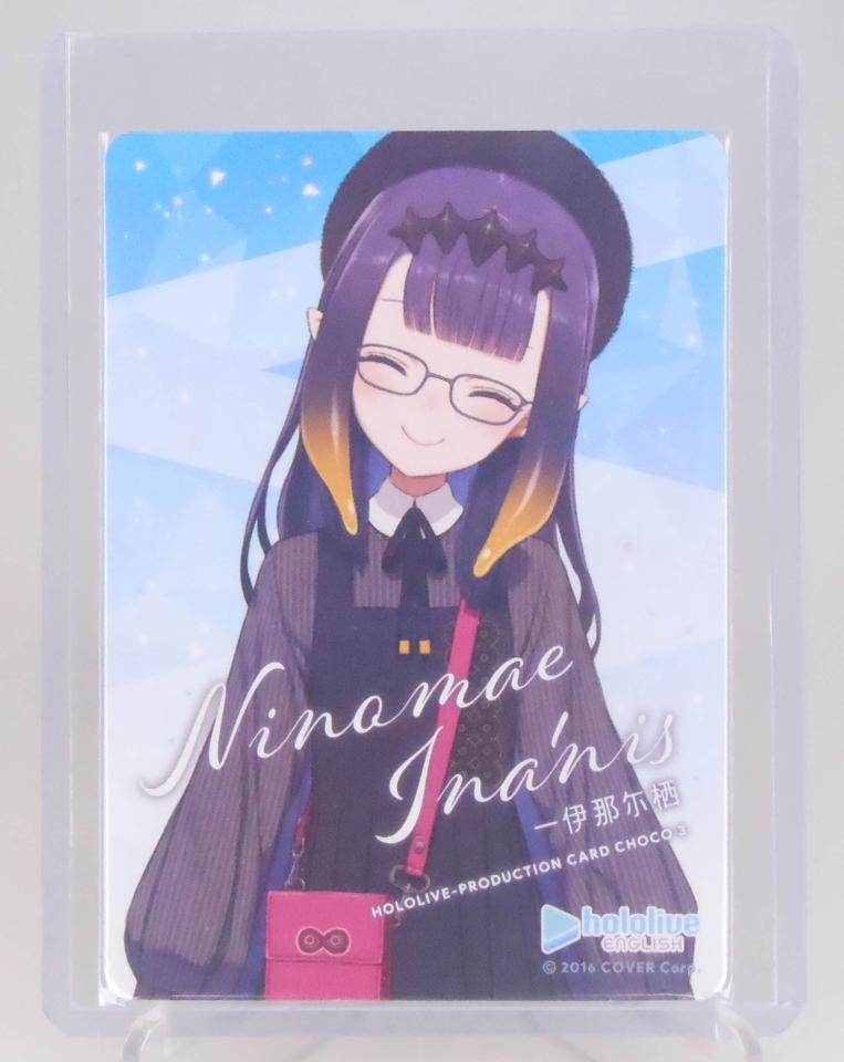 【旅人事務所】日空版 hololive Card Choco 巧克力 第3彈 EN組 章魚 一伊那尓栖 一伊那爾棲 Ninomae Ina'nis 紀念收藏卡(贈:夾套)
