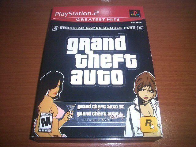 PS2 俠盜獵車手 (GTA) Double Pack~ 橫行霸道3 & VC 英文版 美國收藏版合集
