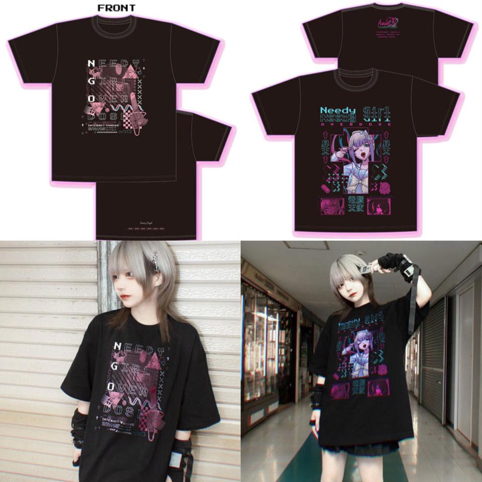 格安即決格安即決NEEDY GIRL OVERDOSE グラフィックTシャツ アニメ