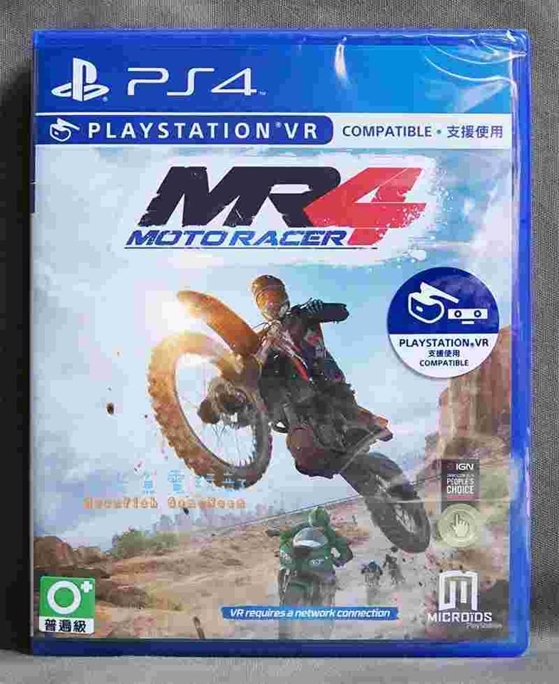 【月光魚 電玩部】現貨全新 英文版 PS4 Moto Racer 4 一般版 亞版英文版 支援PS VR