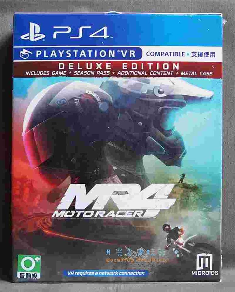【月光魚 電玩部】現貨全新 英文版 PS4 Moto Racer 4 豪華版 鐵盒版 亞版英文版 支援PS VR