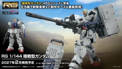 萬代RG1144機動戰士鋼彈第08MS小